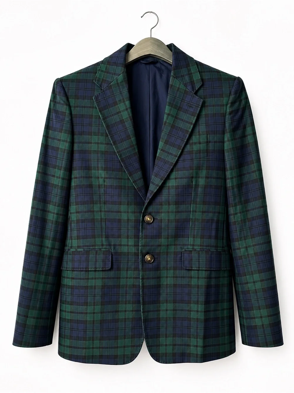 Vineyard Vines Green & Navy Tartan Blazer (Fits XS in Ladies)